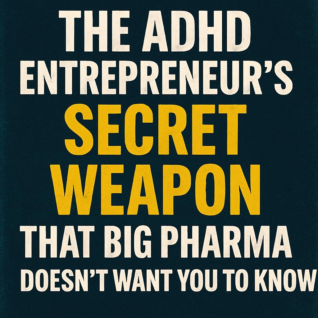 The ADHD Entrepreneur's Secret Weapon That Big Pharma Doesn't Want You to Know Entrepreneur Coaching