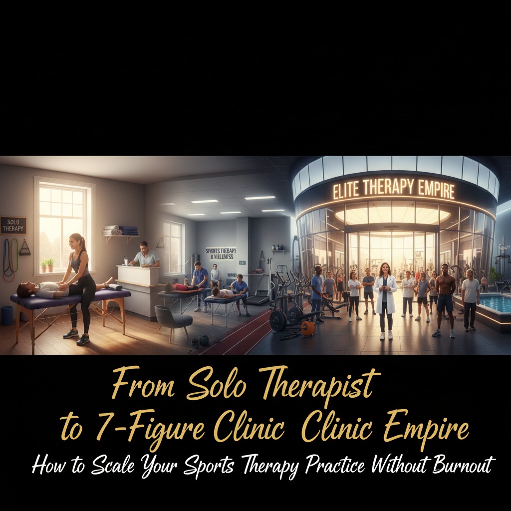 From Solo Therapist to 7-Figure Clinic Empire: How to Scale Your Sports Therapy Practice Without Burnout Entrepreneur Coaching