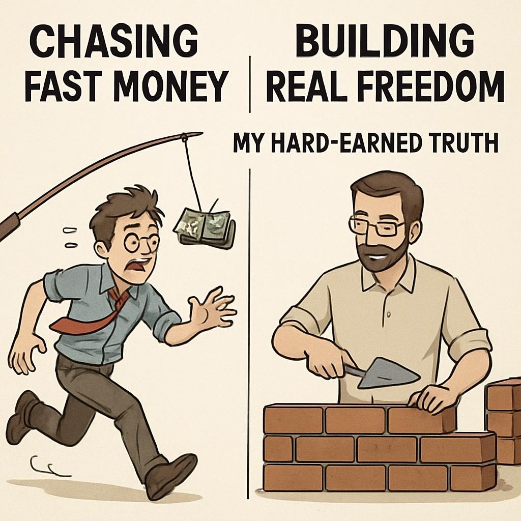 Chasing Fast Money vs. Building Real Freedom: My Hard-Earned Truth