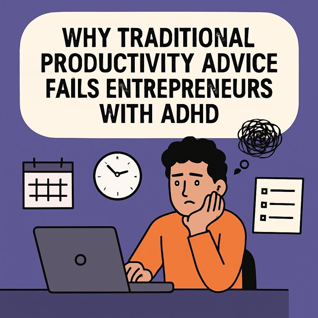 Why Traditional Productivity Advice Fails Entrepreneurs With ADHD