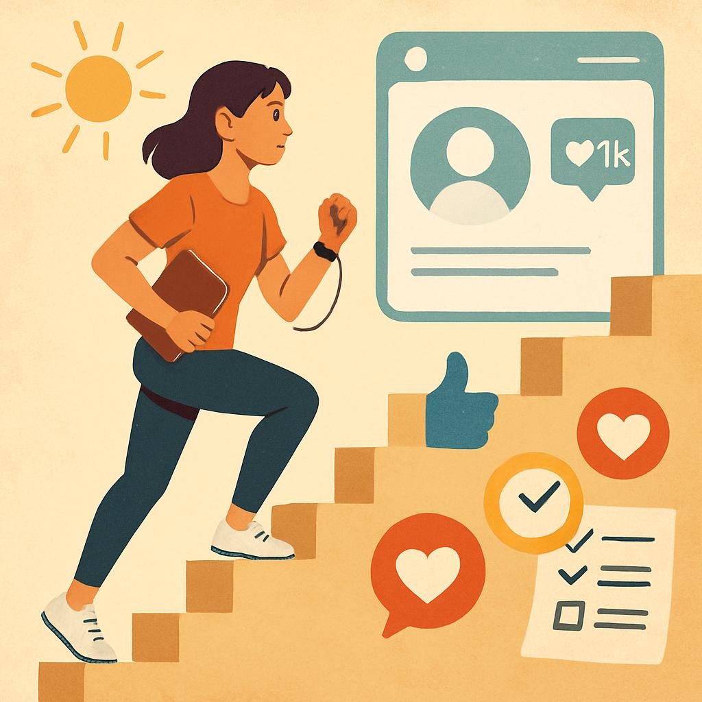 How One Step Changed My Life: Habit Building, Resilience, and the Real Social Media Journey