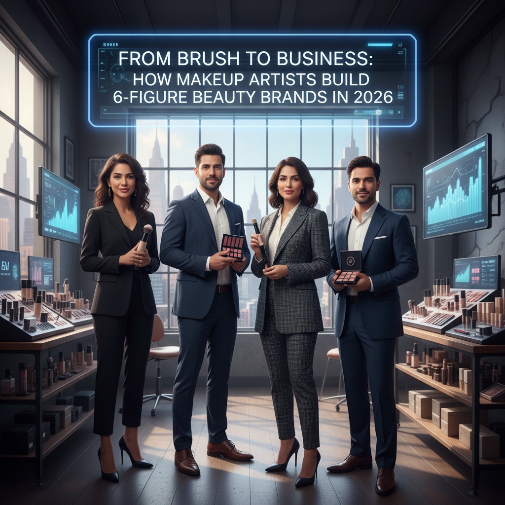 From Brush to Business: How Makeup Artists Build 6-Figure Beauty Brands in 2026