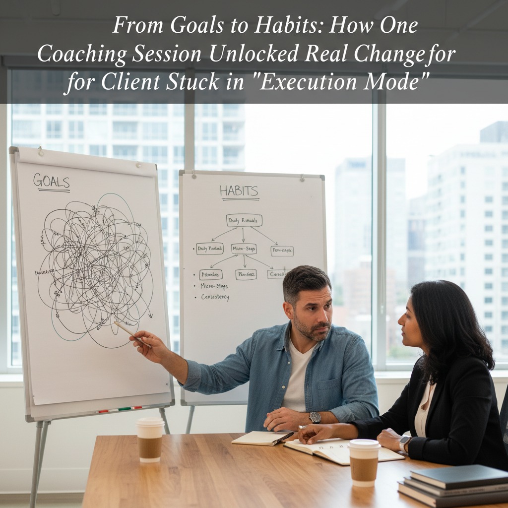 From Goals to Habits: How One Coaching Session Unlocked Real Change for a Client Stuck in “Execution Mode”